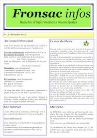 Bulletin municipal n°14 Bulletin municipal n°14